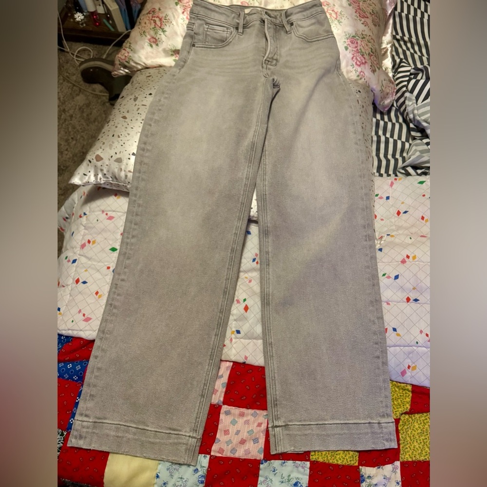 Risen Sabrena Women's Gray wide leg Jeans - Picture 2 of 8